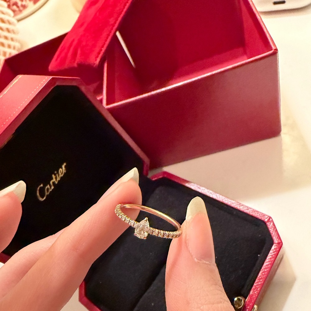 Cartier Enticelle Rose Gold Diamond Ring